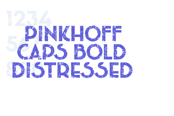 Pinkhoff Caps Bold Distressed