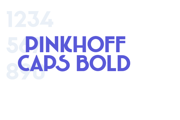 Pinkhoff Caps Bold