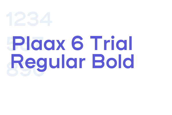 Plaax 6 Trial Regular Bold