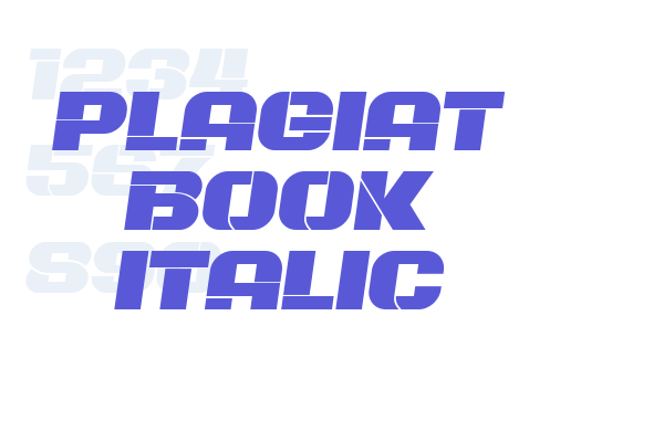 Plagiat Book Italic