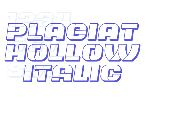 Plagiat Hollow Italic