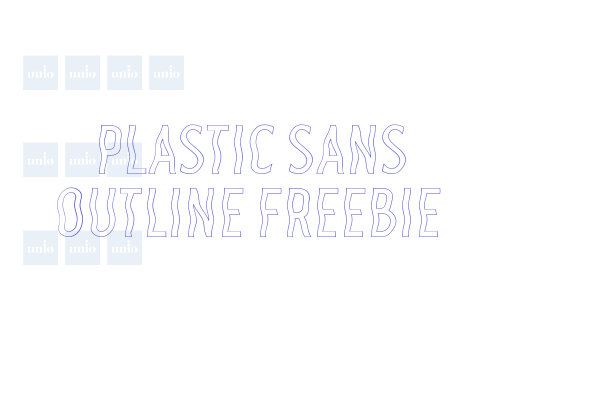 Plastic Sans Outline Freebie