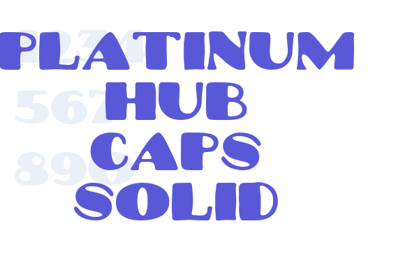 Platinum Hub Caps Solid