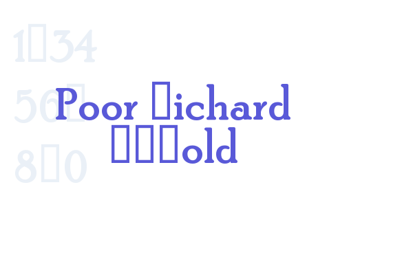 Poor Richard RRBold