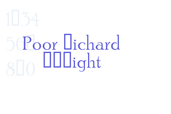 Poor Richard RRLight