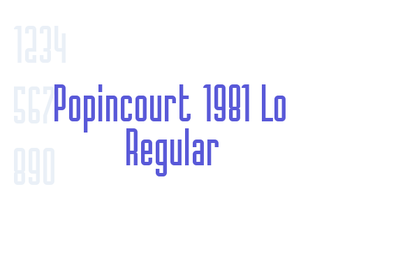 Popincourt 1981 Lo Regular