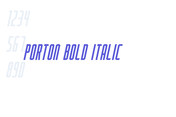 Porton Bold Italic