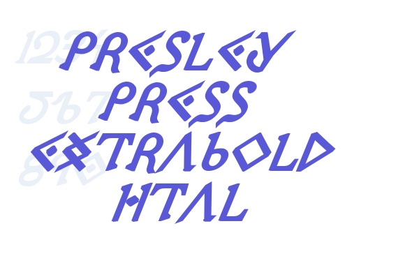 Presley Press ExtraBold Ital