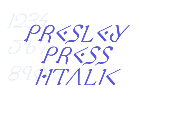 Presley Press Italic