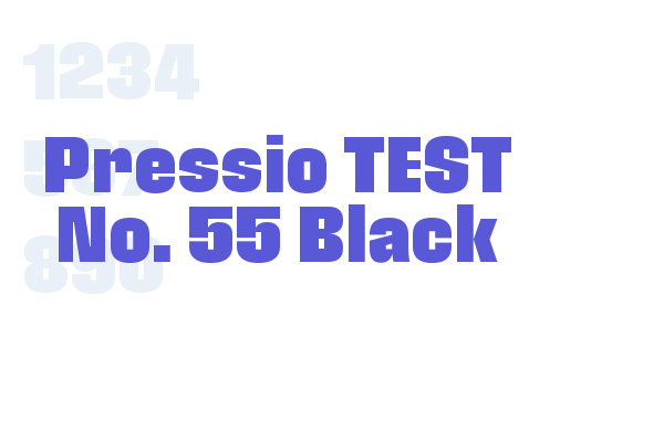 Pressio TEST No. 55 Black