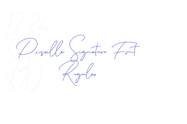 Priscilla Signature Font Regular