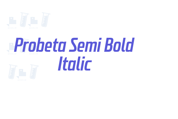 Probeta Semi Bold Italic