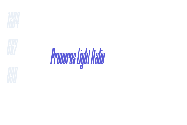 Procerus Light Italic