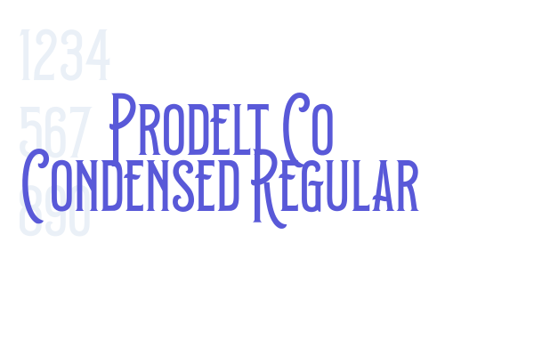 Prodelt Co Condensed Regular