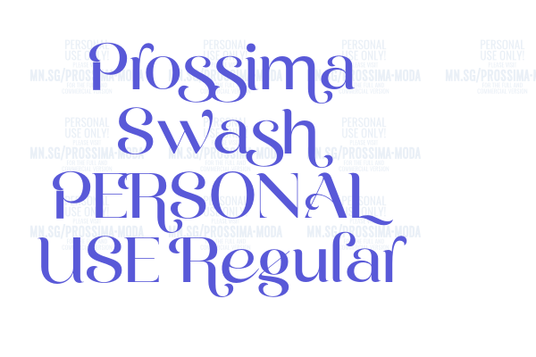 Prossima Swash PERSONAL USE Regular