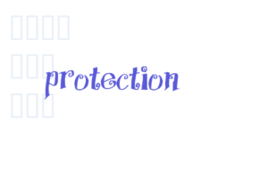 Protection Font Free [Download Now]