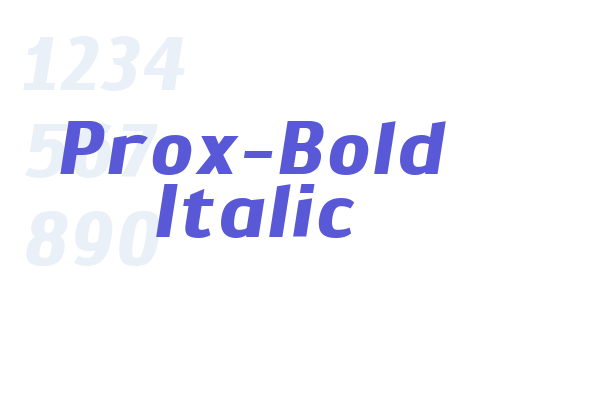 Prox-Bold Italic