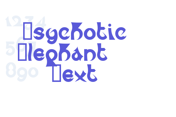 Psychotic Elephant   Text