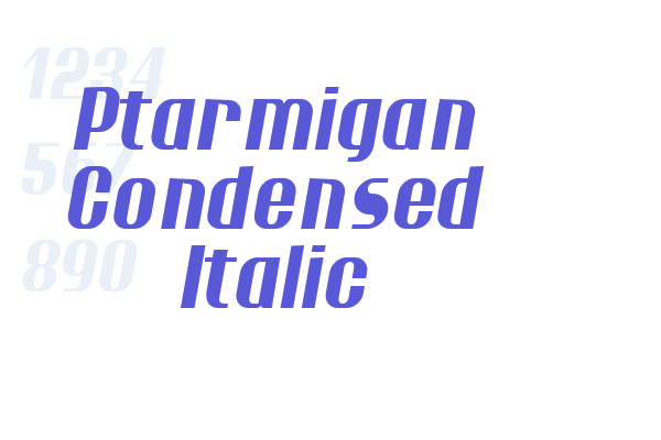 Ptarmigan Condensed Italic