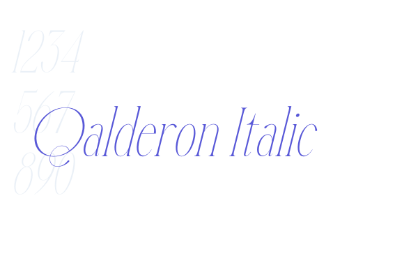 Qalderon Italic