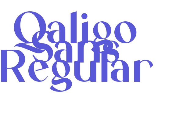 Qaligo Sans Regular