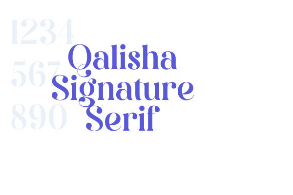 Qalisha Signature Serif