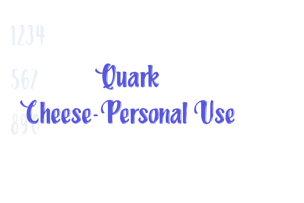 Quark Cheese-Personal Use