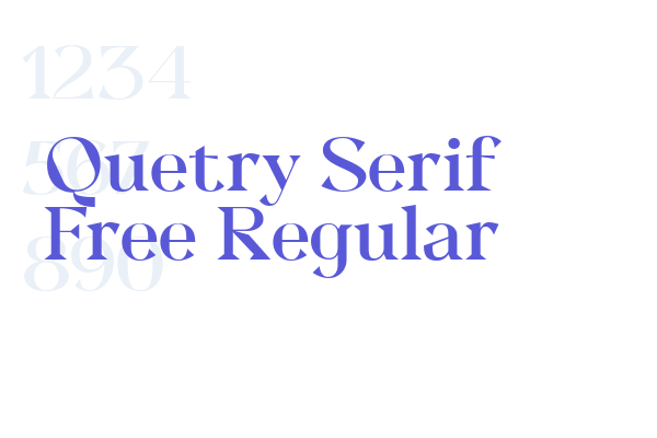 Quetry Serif Free Regular