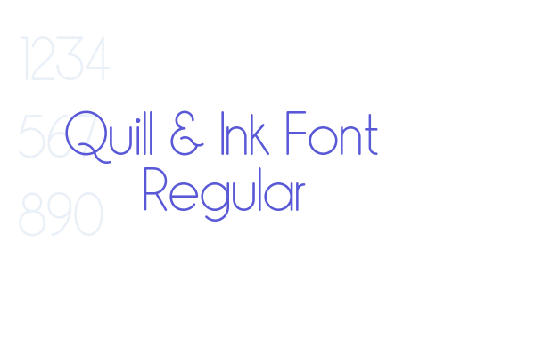 Quill & Ink Font Regular - Font Free Download