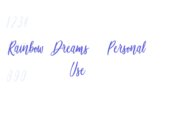 Rainbow Dreams – Personal Use