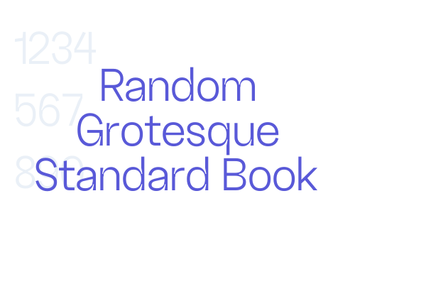 Random Grotesque Standard Book