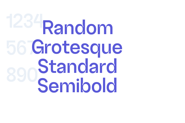 Random Grotesque Standard Semibold