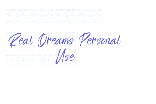 Real Dreams Personal Use