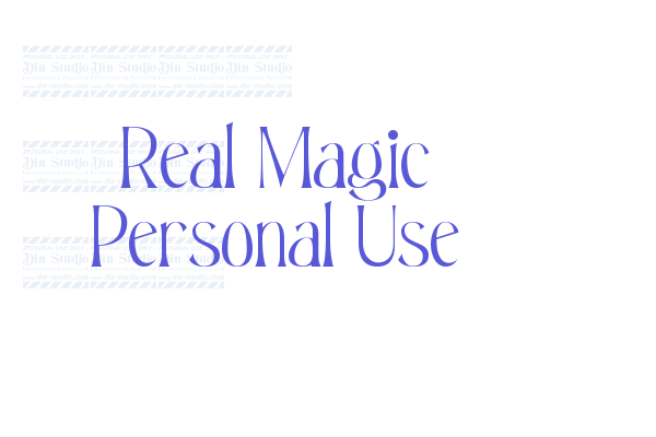 Real Magic Personal Use font download