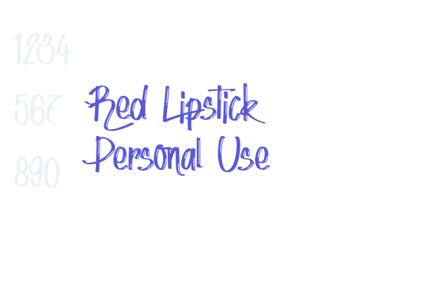 Red Lipstick – Personal Use