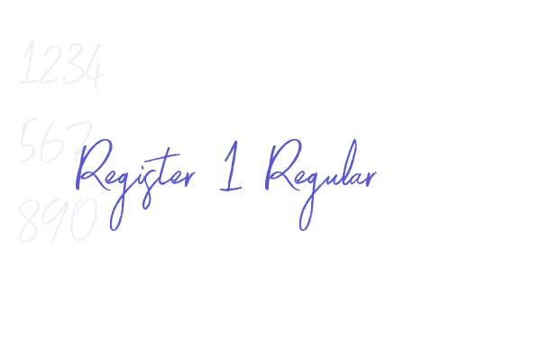 Register 1 Regular