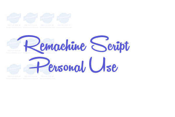 Remachine Script Personal Use