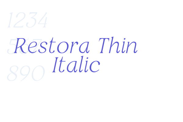 Restora Thin Italic