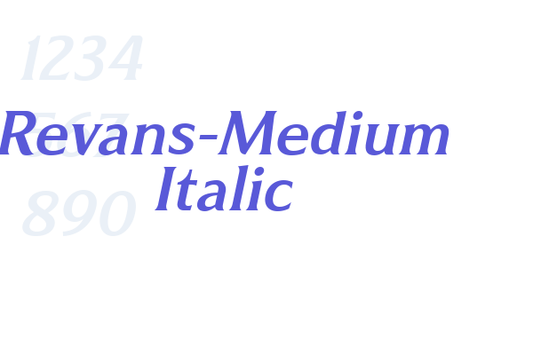 Revans-Medium Italic