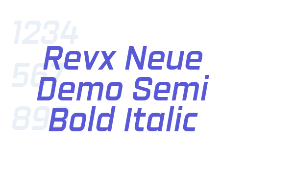 Revx Neue Demo Semi Bold Italic