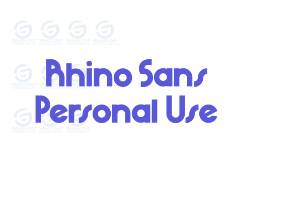 Rhino Sans Personal Use