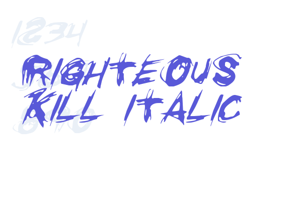 Righteous Kill Italic