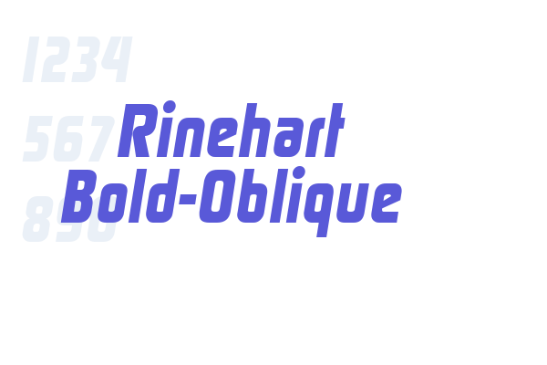 Rinehart Bold-Oblique