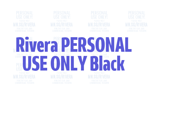 Rivera PERSONAL USE ONLY Black