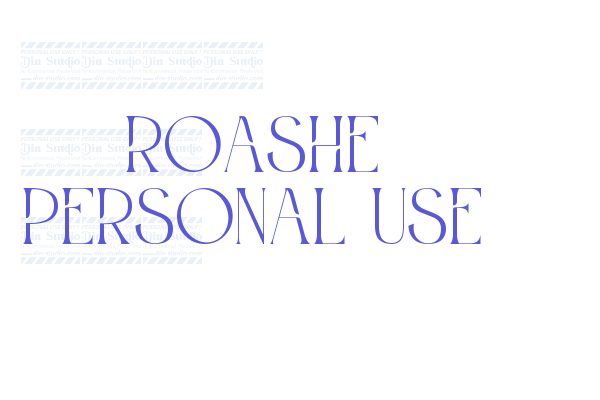 Roashe Personal Use