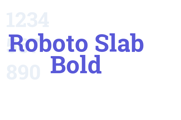 Roboto Slab Bold