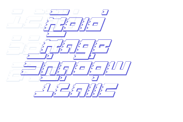 Roid Rage Shadow Italic