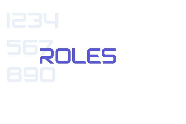 Roles Fonts