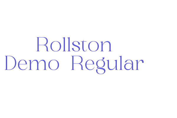 Rollston Demo-Regular