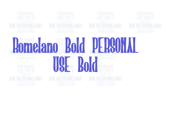 Romelano Bold PERSONAL USE Bold